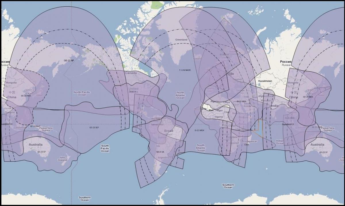 Astrium Marlink VSAT Coverage August 2013